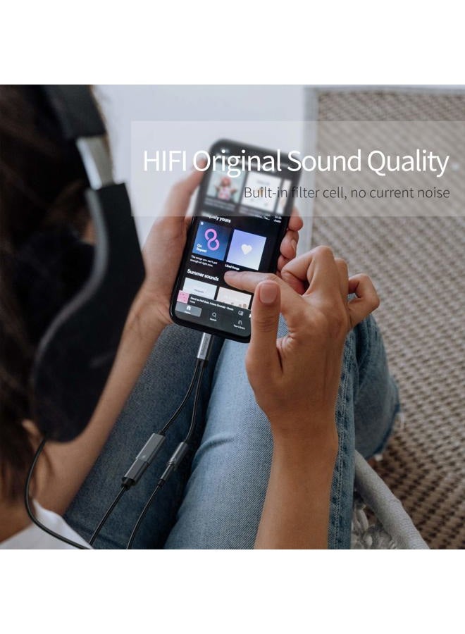 Subynanal USB c to 3.5mm Headphone and Charger Adapter,2-in-1 USB C PD 3.0 Charging Port to Aux Audio Jack and Fast Charging Dongle Cable Cord Compatible with Samsung Galaxy S22 S21 S20, Google Pixel 4 3 XL - Image 2