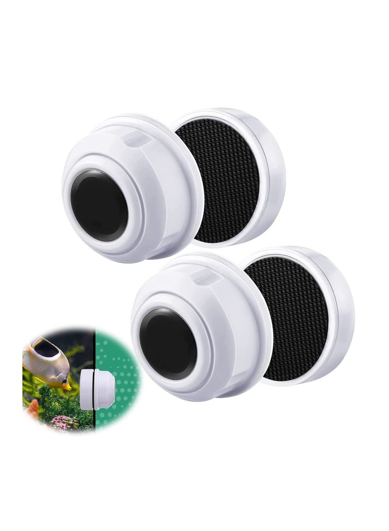 SYOSI 2 Pieces Mini Aquarium Glass Cleaner Magnetic Algae Scraper Magnetic Glass Cleaner No Scratch Magnet Fish Tank Glass Cleaner Magnetic Brush for Small Fish Tank Glass and Acrylic Aquarium  - Image 1