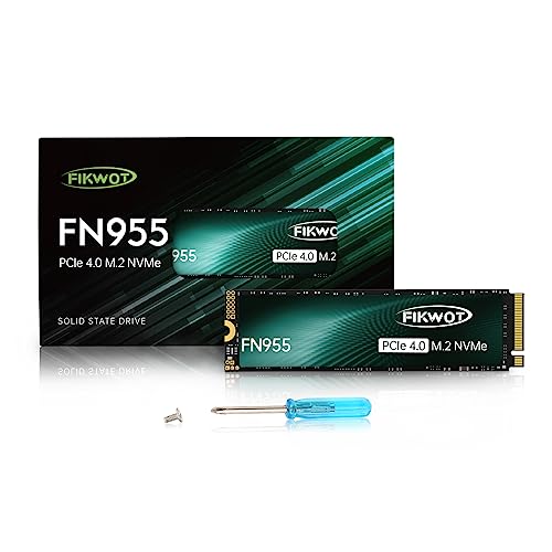 Fikwot FN955 4TB NVMe SSD M.2 2280 PCIe Gen4x4, Up to 7300MB/s, 3D NAND TLC Flash Internal Solid State Drive, Configure SLC Cache, Storage and Memory Expansion for PS5 Laptop Desktop - Image 1