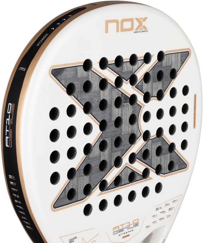 NOX AT10 Luxury Genius 12K Alum XTREM 2026 Padel Racket – Agustín Tapia Edition | Power & Precision Control - Image 3