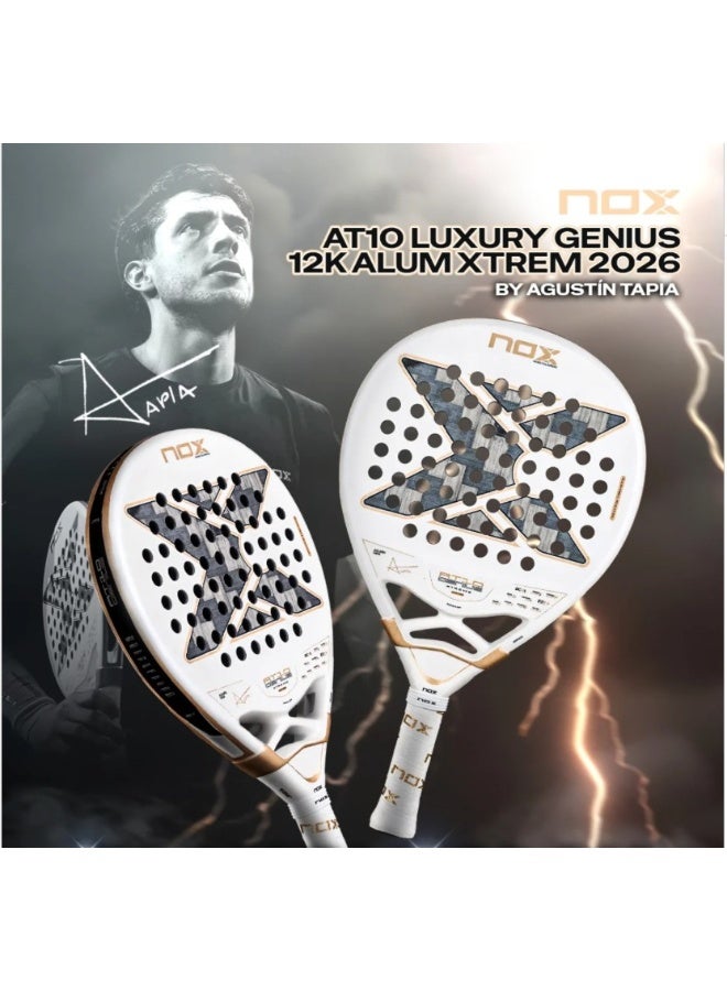 NOX AT10 Luxury Genius 12K Alum XTREM 2026 Padel Racket – Agustín Tapia Edition | Power & Precision Control - Image 1