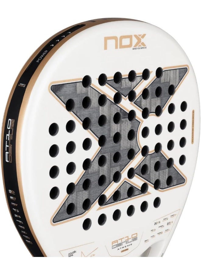 NOX AT10 Luxury Genius 12K Alum XTREM 2026 Padel Racket – Agustín Tapia Edition | Power & Precision Control - Image 4