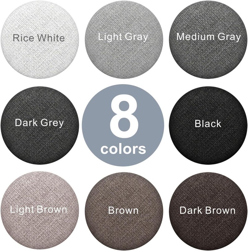 AHAILUOO Fabric Covered Twist Pins for Upholstery, 8 Colors, Button Pins for Sofa, Bed Skirts, Slipcovers (12 Dark Brown) - Image 3