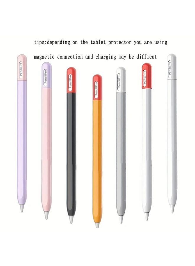 Orange Red Waterproof Silicone Case For Apple Pencil Pro Shockproof Anti Slip Protective Cover - Image 3