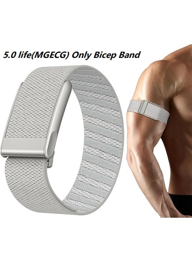 Bicep Band Compatible with Whoop 5.0 Life (MGECG) - Breathable, Comfortable Adjustable Nylon Arm Strap for Workout & Activity Tracking - Image 1