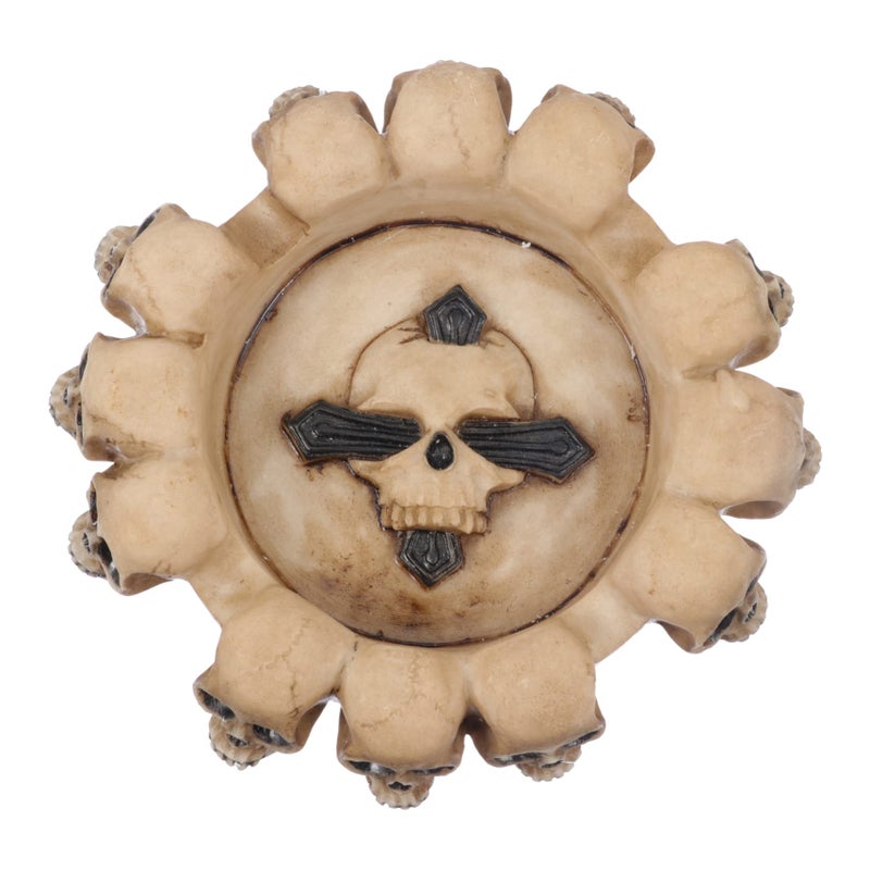 Skull Resin Ashtray Windproof Smokeless For Indoor Outdoor Home Office Use - Image 2