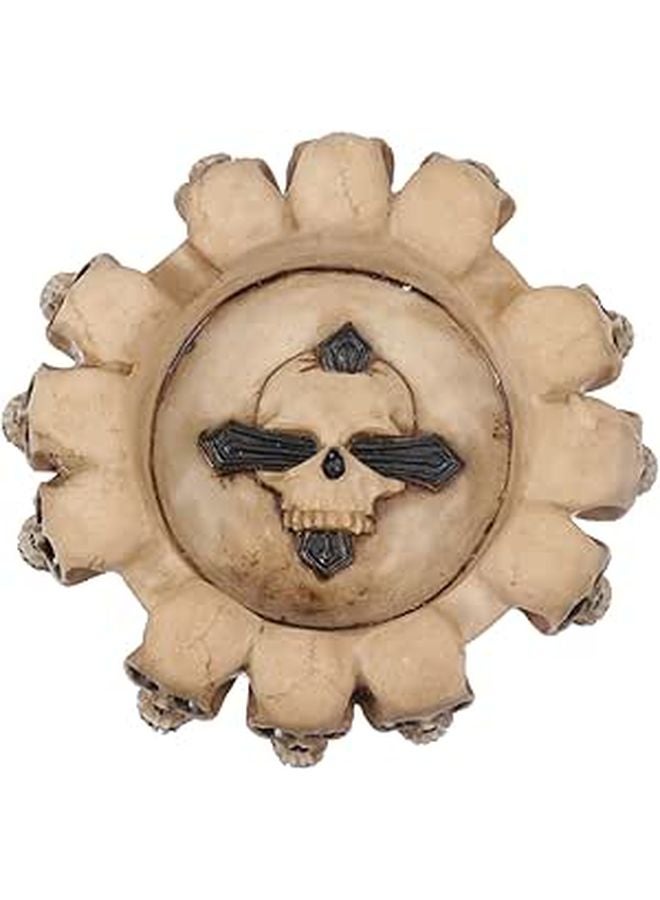 Skull Resin Ashtray Windproof Smokeless For Indoor Outdoor Home Office Use - Image 1