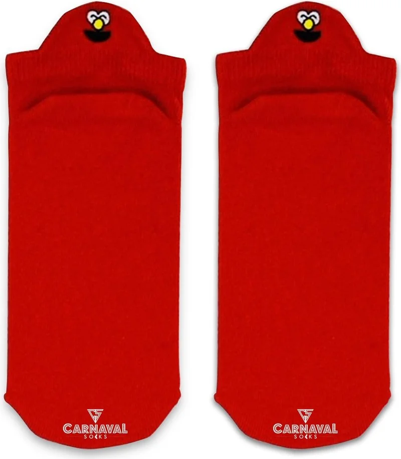 كارنافال سوكس Embroidered Red Emoji Patterned Colorful Socks