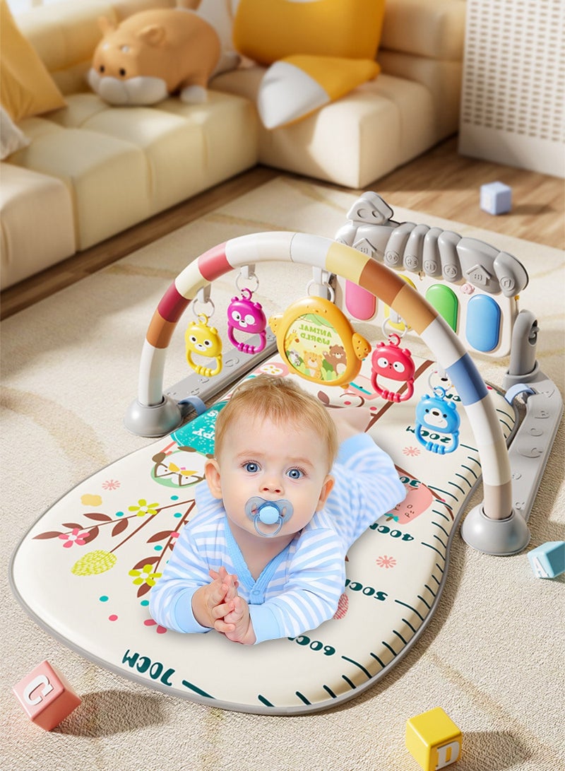 MaBaby Baby Play Mat Activity Gym, Musical Activity Center, Kick and Play Piano Gym, Tummy Time Mats for Newborn Babies Infants Toddlers Boys Girls - Image 2