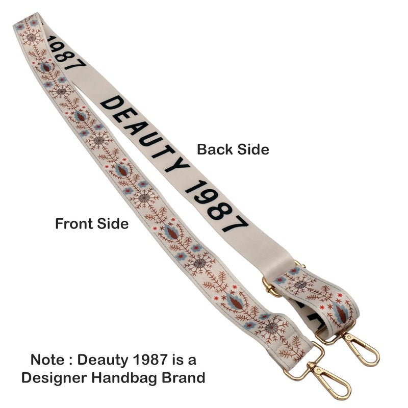 Styzere Adjustable Purse Strap Replacement for Women, 1.5" Wide Crossbody Shoulder Bag Strap, Boho Handbag (Design C) - Image 5