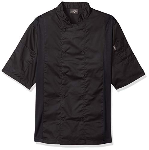 Chef Code Cool Breeze Side Vent Chef Coat (Charcoal, XL) - Image 4