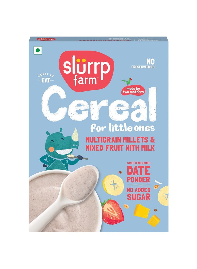 Slurrp Farm Multigrain Millets Cereal With Mixed Fruits And Rice Crispies 300g - Image 1