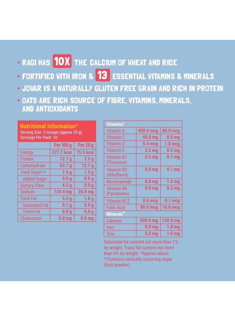 Slurrp Farm Multigrain Millets Cereal With Mixed Fruits And Rice Crispies 300g - Image 5