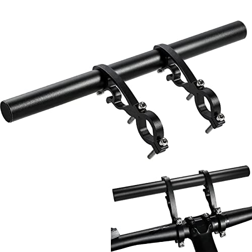XNX Bike Bicycle Double Handlebar Extender Extension,11.8"(30 cm) Aluminum alloy Super Long Bracket Accessories，For Bike Mounts,GPS Units, Headlights,Light Lamp,Phone Mount,For 20mm-32mm caliber - Image 1