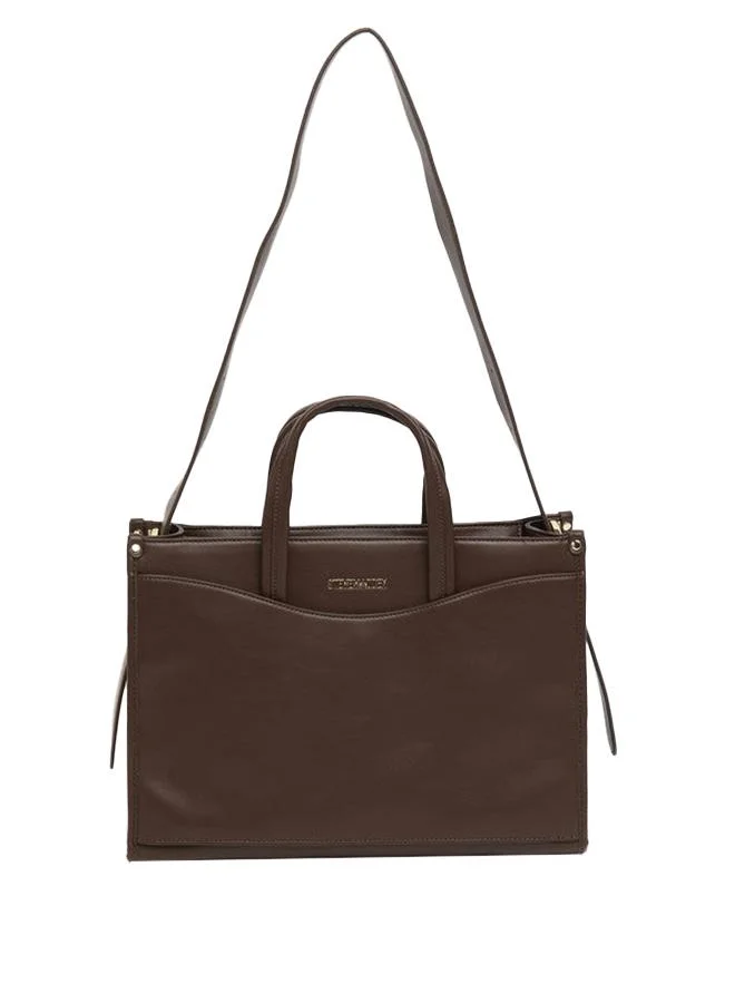 Steve Madden Women's Brown Classic Tote Bag