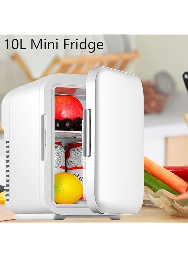 10L Mini Fridge Makeup Beauty Mini Fridge Portable Car Refrigerator Camping Refrigerators Room Cosmetics Small Fridge Freezer Coolers Kitchen - Image 2