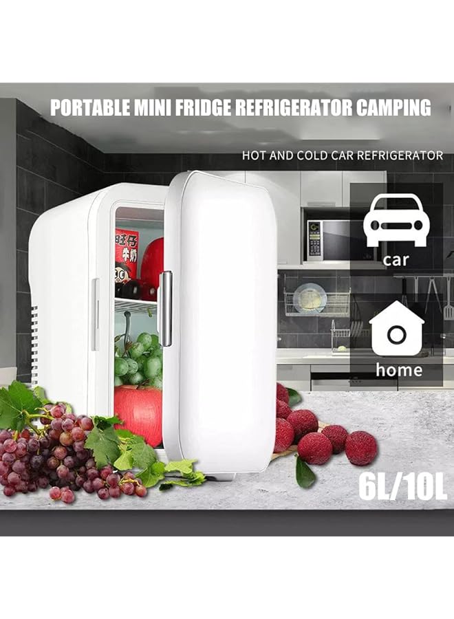 10L Mini Fridge Makeup Beauty Mini Fridge Portable Car Refrigerator Camping Refrigerators Room Cosmetics Small Fridge Freezer Coolers Kitchen - Image 3