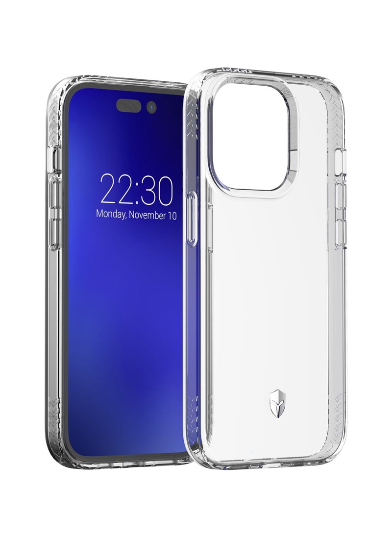 FORCE Force Case iPhone 14 Pro PULSE Made in France Reinforced Case Lifetime Warranty Transparent  - Image 3