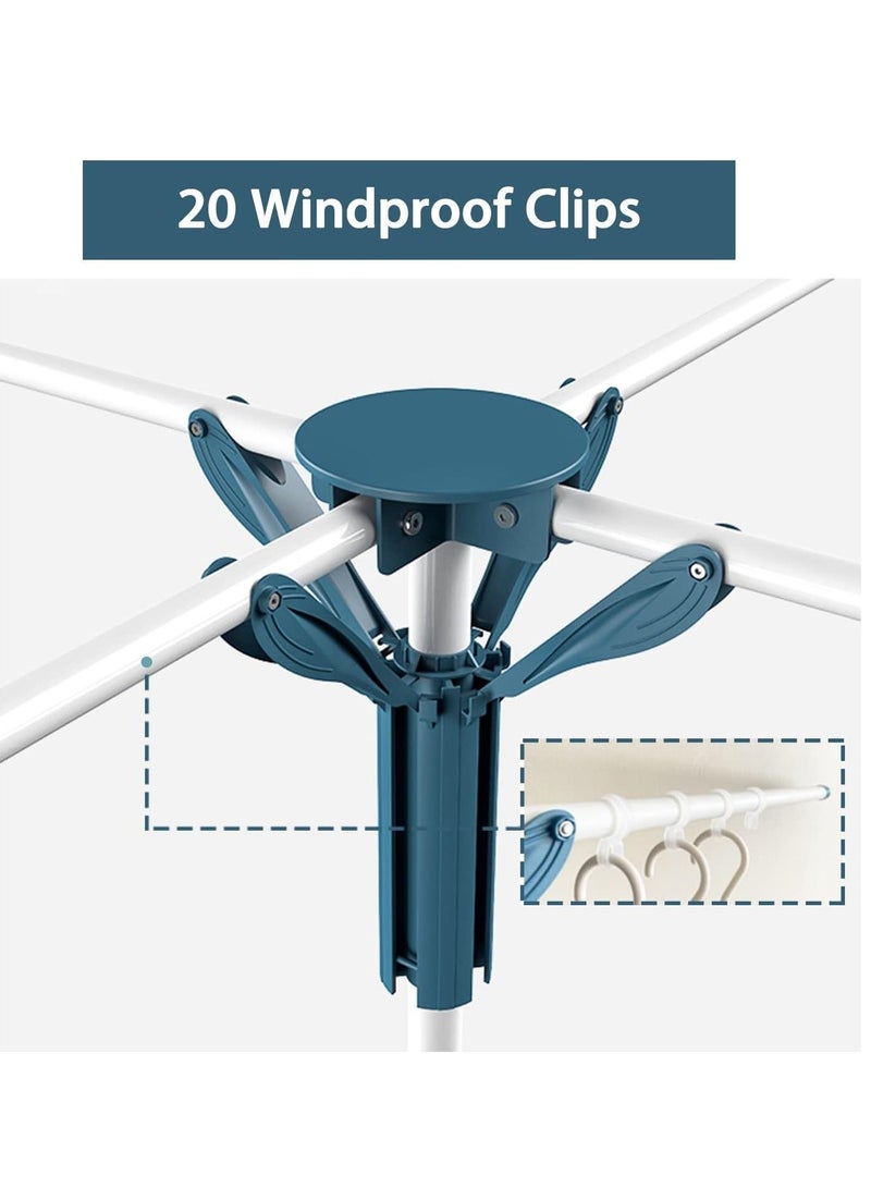 MIXDE Tripod Clothes Drying Rack Folding Indoor, Portable Drying Rack Clothing and Height-Adjustable, Space Saving Laundry Drying Rack - Image 4