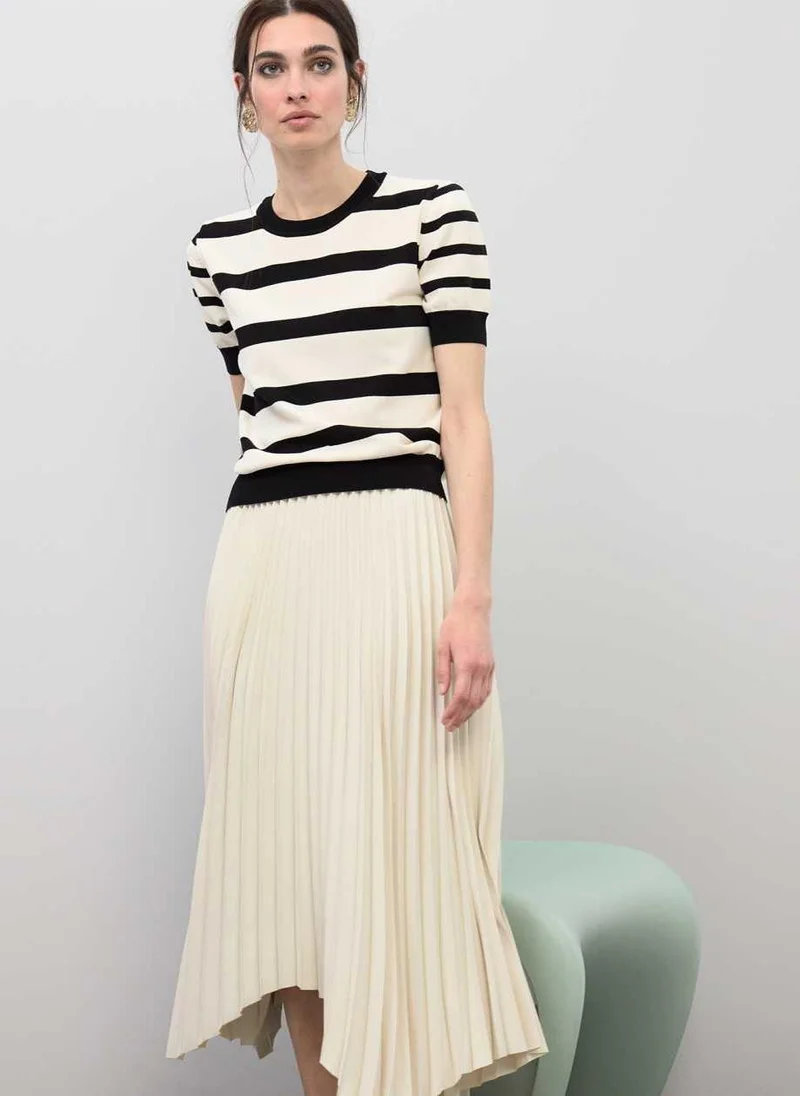Lola Casademunt Asymmetrical Pleated Skirt