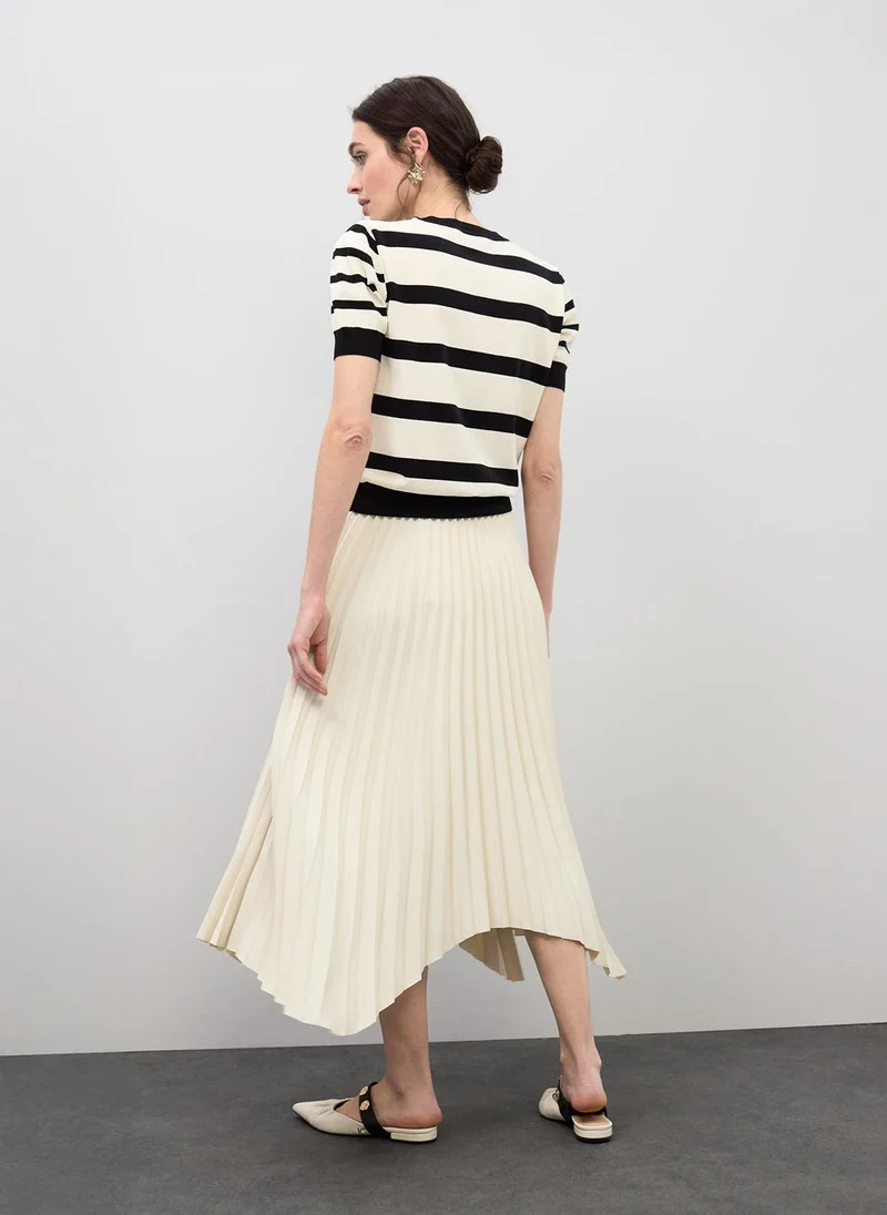 Lola Casademunt Asymmetrical Pleated Skirt