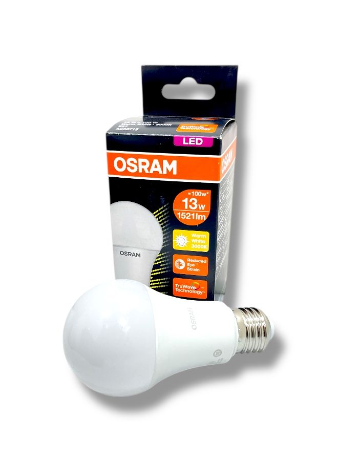 OSRAM LED Bulb 100% Original  13W, Warm White 3000K, 1521 Lumen - Image 1