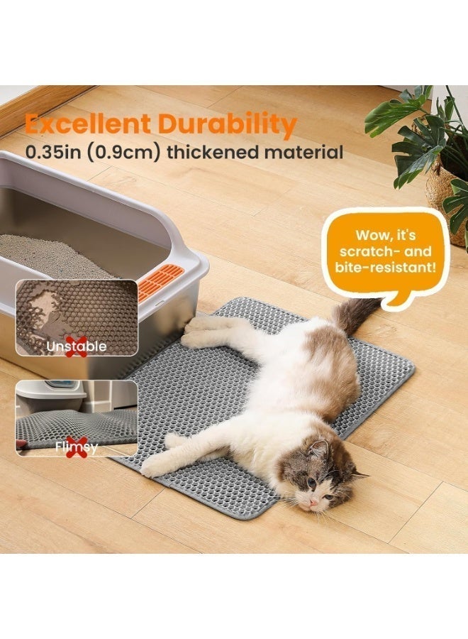 Neox Cat Litter Tray Mat for Cats, Honeycomb Double Layer Design, Urine and Waterproof Material, Abrasion-Resistance, Non-Toxic Material,Cat Litter Tray Mat 60 x 45 cm - Image 4