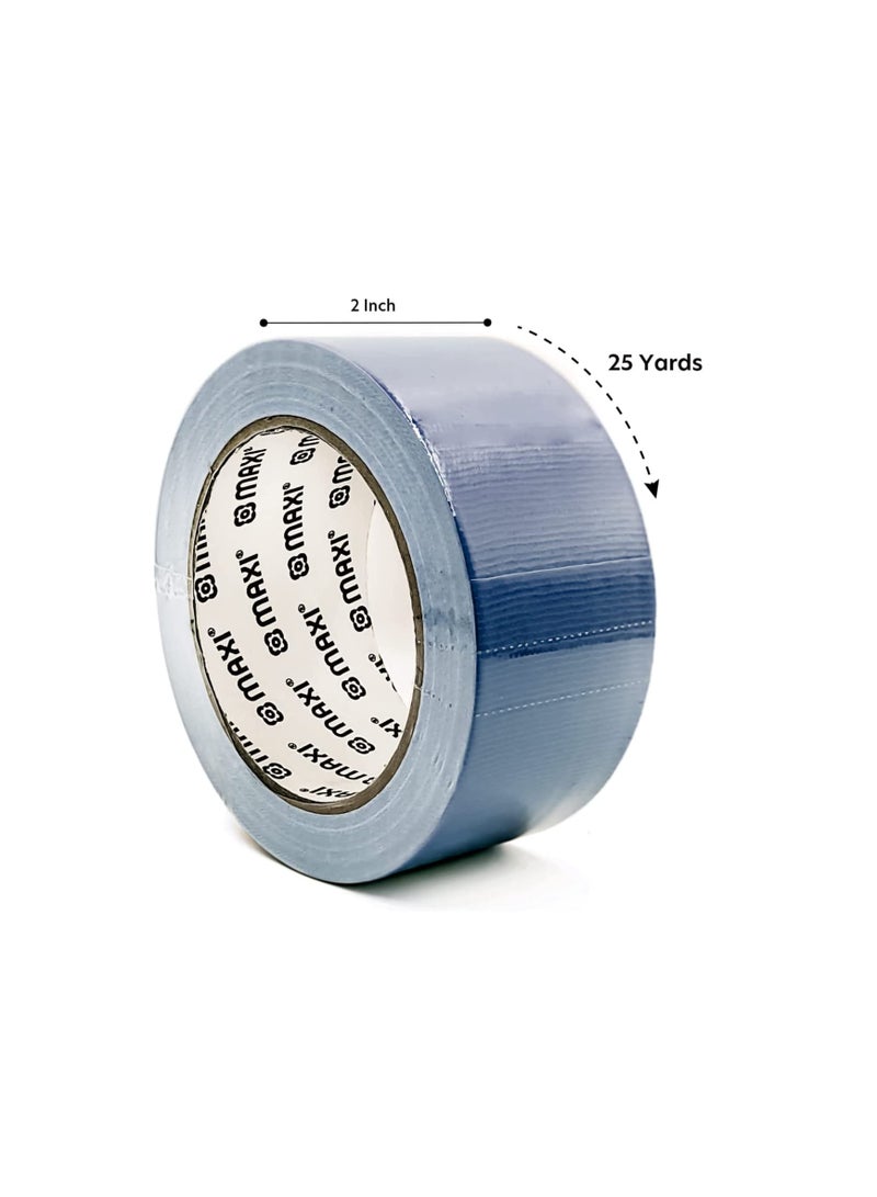 Maxi Duct Tape 48Mmx25Yards Blue, Waterproof Strong Adhesive Tape For Patching, Sealing, Securing Cables And Labelling , Heavy Duty Tape For Indoor & Outdoor Use  - Image 2