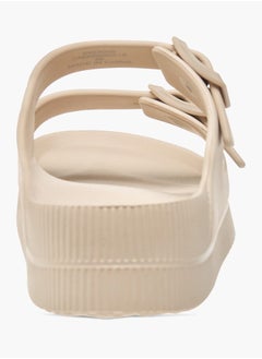 Flora Bella By Shoexpress Womens Solid Slip-On Sandals With Buckle Accent  - Image 2