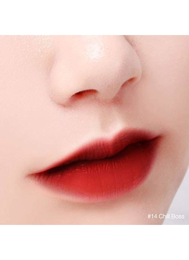 BBI@ BBIA - BBIA Last Velvet Lip Tint - Soft & Creamy Matte Finish Lip Stain, Blur Effect with Velvety Texture, Long-Lasting, High Pigment, Lightweight, Non-Drying, Korean Lip Makeup (14 CHILL BOSS) - Image 1