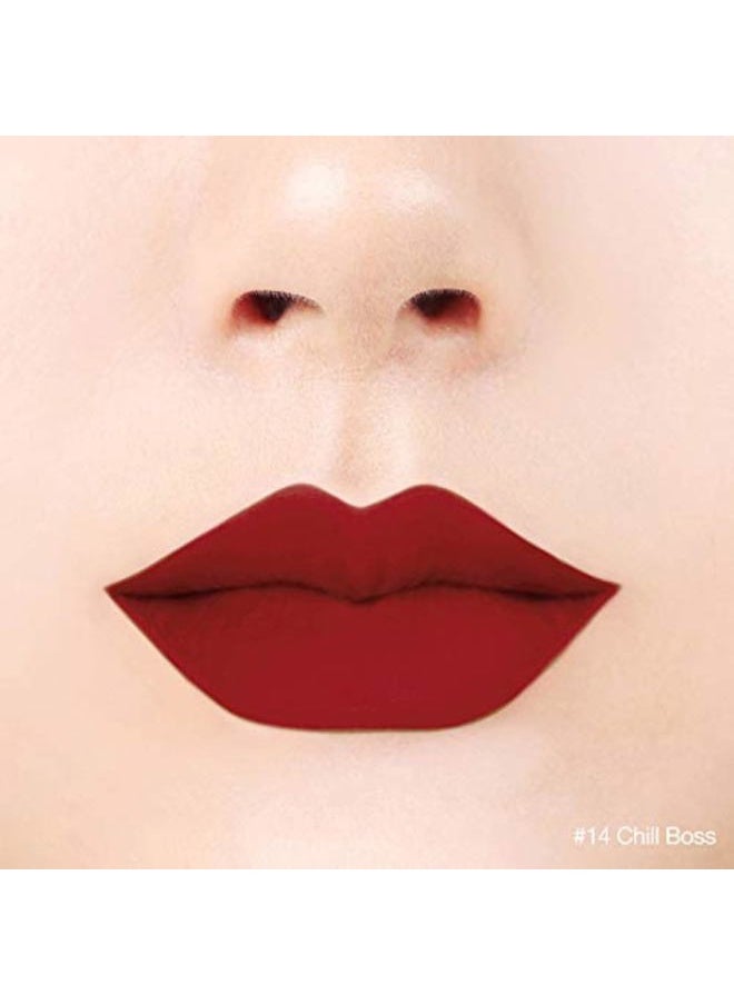 BBI@ BBIA - BBIA Last Velvet Lip Tint - Soft & Creamy Matte Finish Lip Stain, Blur Effect with Velvety Texture, Long-Lasting, High Pigment, Lightweight, Non-Drying, Korean Lip Makeup (14 CHILL BOSS) - Image 1