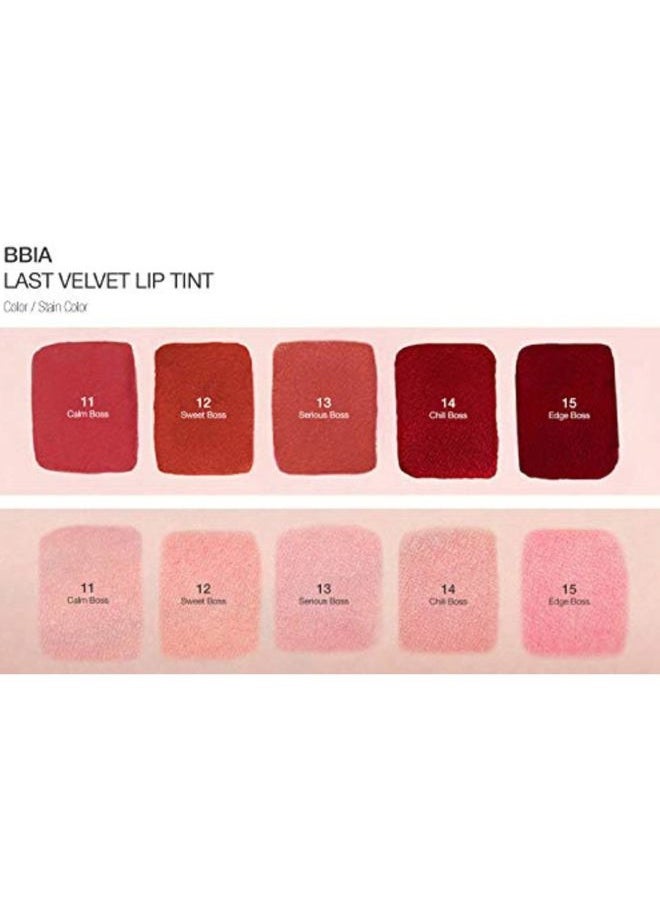 BBI@ BBIA - BBIA Last Velvet Lip Tint - Soft & Creamy Matte Finish Lip Stain, Blur Effect with Velvety Texture, Long-Lasting, High Pigment, Lightweight, Non-Drying, Korean Lip Makeup (14 CHILL BOSS) - Image 1