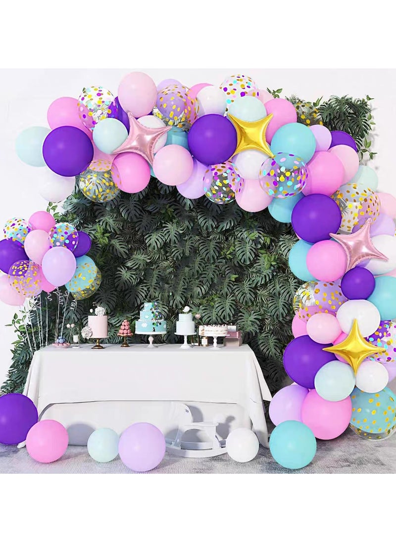 Generic - Multicolour Birthday Party Balloon Set, 96 PCS Birthday Decorations, Party Decoration Ambiance Set for Graduation, Baby Shower, Wedding, Birthday - Image 1