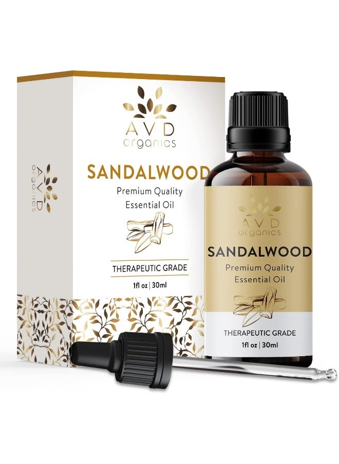AVD Organics Sandalwood Essential Oil 30Ml Premium Quality Therapeutic Grade For Skin Care & Focus Woody And Earthy Aroma For Clarity Diffuser Aromatherapy1 Fl. Oz  - Image 2