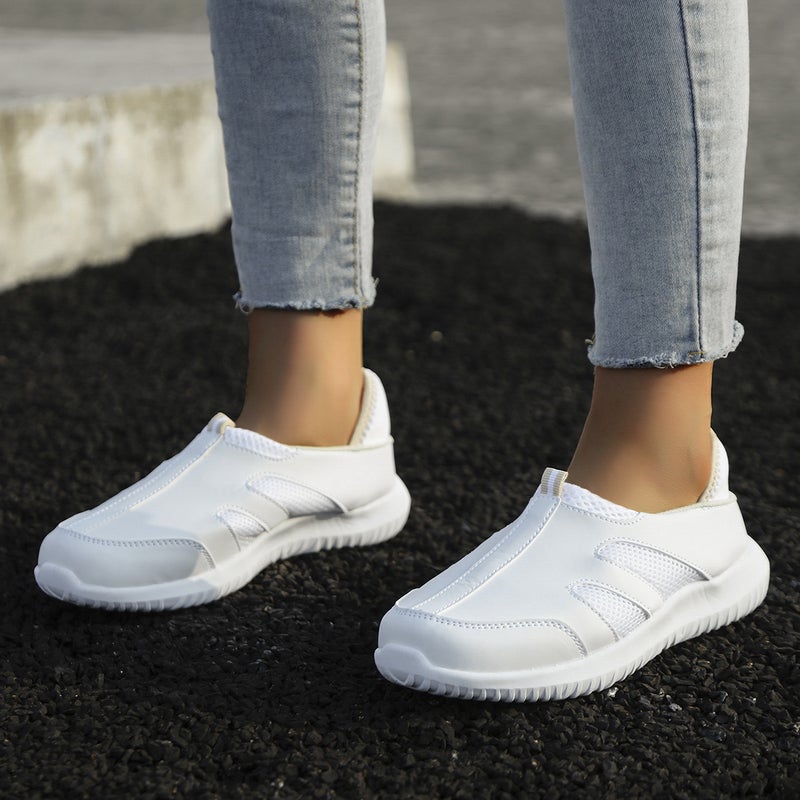 Plus Size 47 Yards 48 Work Shoes 49 Yards Nurse Shoes Men'S Breathable Mesh Soft Bottom Comfortable Non-Slip White Shoes Women - Image 4