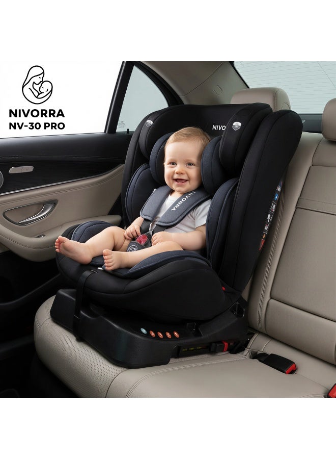 Nivorra Luxury All-in-One Baby Car Seat with  ISOFIX Safety System Certified for Infants to 12 Years - Image 2