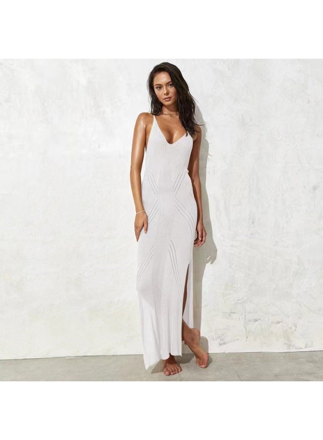 TONOSIL Europe And The United States New Beach Dress Strap Knitted Bikini Holiday Dress Bikini Beach Dress - Image 2