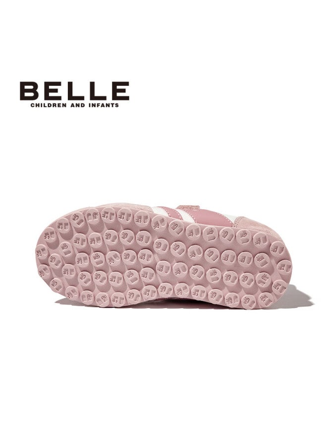 Belle Children's Sports Shoes Spring Autumn Casual Shoes Training Shoes Boys And Girls Soft Bottom Running Shoes Pink 33 - Image 4