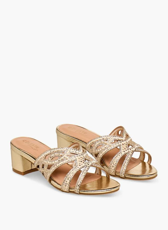 سيليست Girls Block Heel Sandals Ramadan Collection