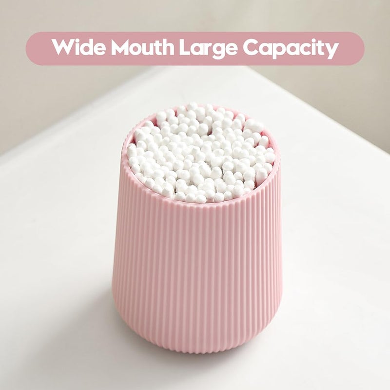 YAUKPH Pink Striped Toothbrush Holder for Electric Toothbrushes Bathroom Organizer for Toothpaste Kids & Adults - Image 2