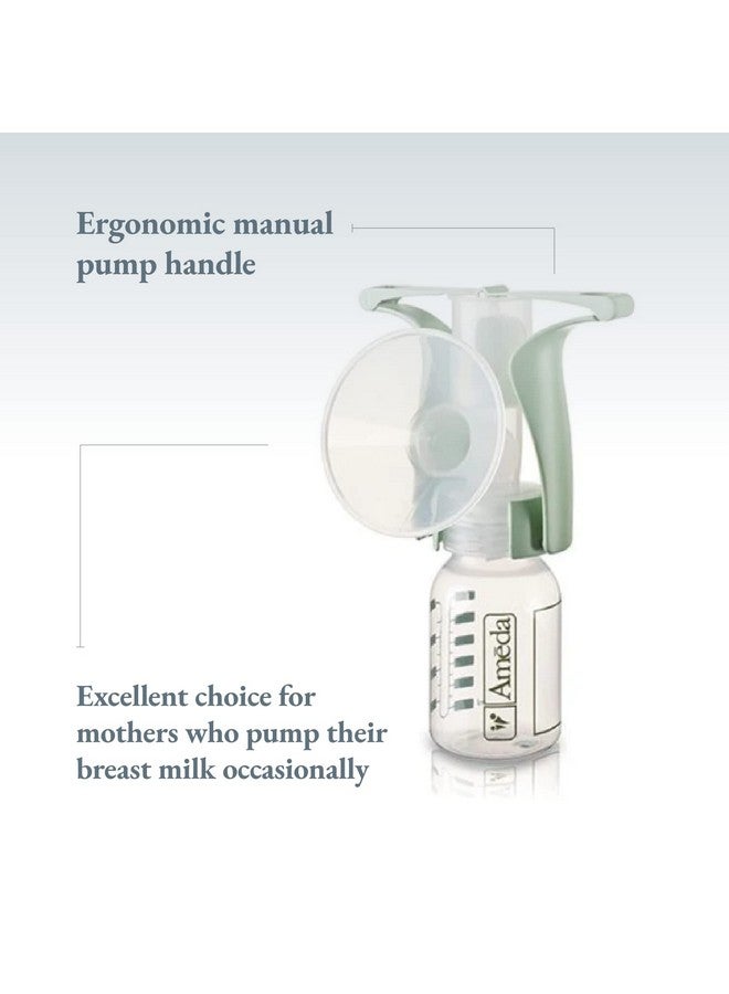Ameda Portable Manual Breast Pump Breast Feeding Essentials Portable Bpa And Dehp Free - Image 3