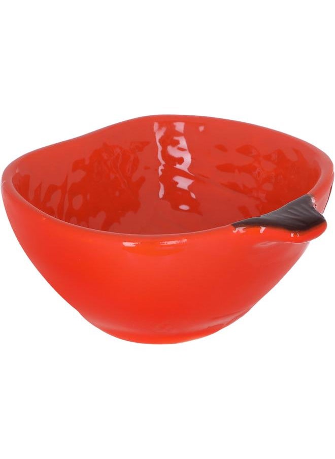Alsaif Porcelain Serving Plate 10.7 X 10.4 X 4 Cm Orange  - Image 1