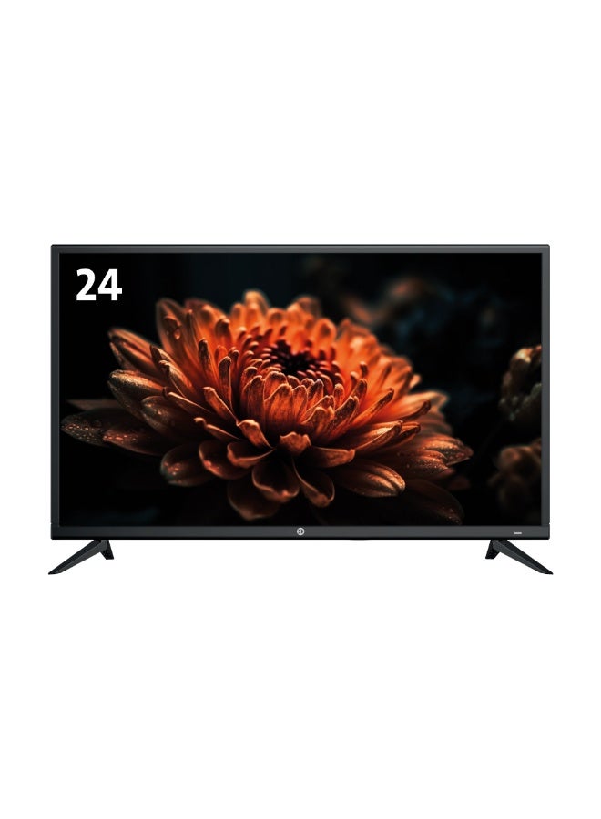 تلفزيون LED مقاس 24 بوصة عالى الدقة– شاشة IPS، مدخل HDMI وUSB وAV وRF وVGA ومدخل كمبيوتر