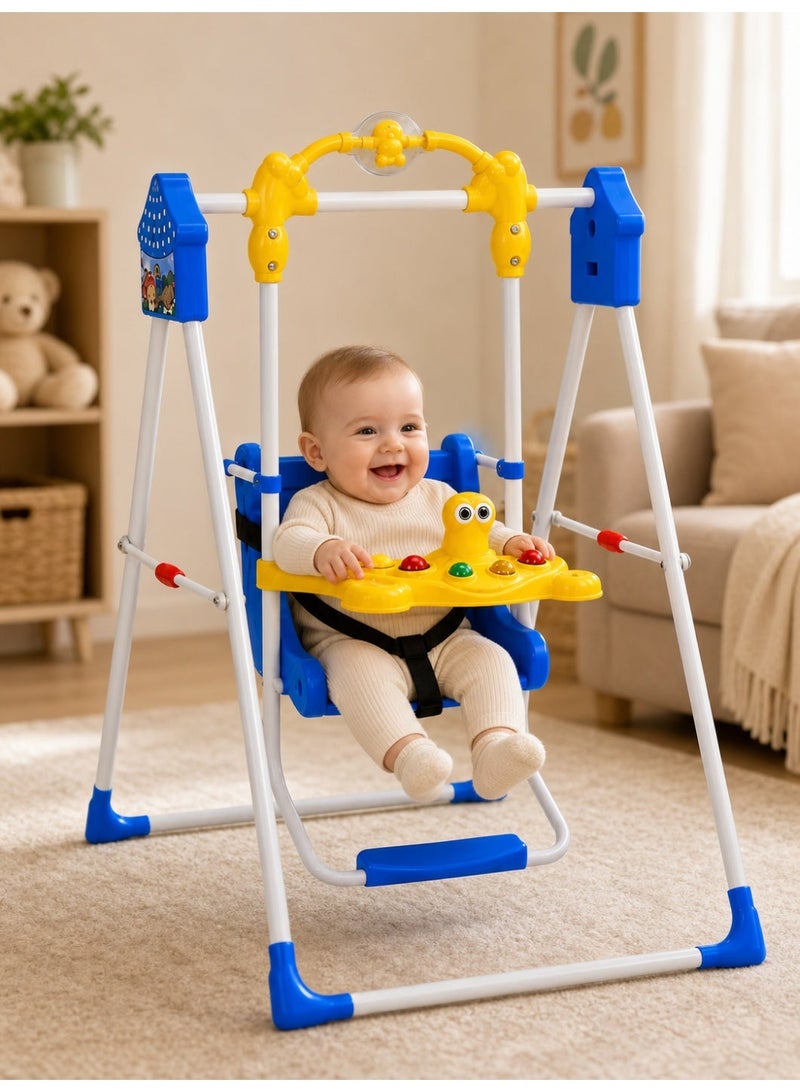 Baby Swing, Home Indoor Outdoor Swing with Safety Seat, Infant Swing, Backyard Swing Sets, Infant and Toddler Chair Swing Set - Image 2