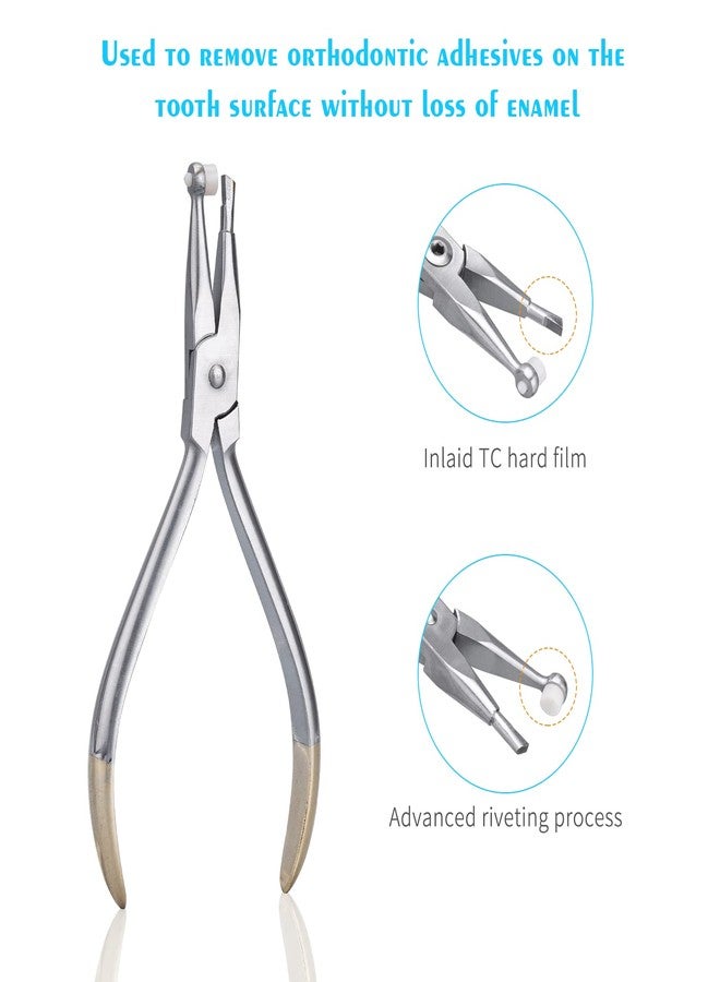 ANNWAH Dental Adhesive Removing Pliers - Orthodontic Cement Remover Pliers Braces Glue Bonding Remover Tool - Image 2