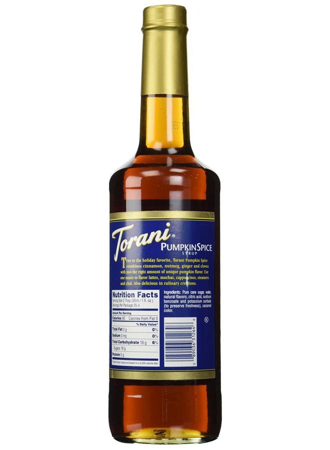 Torani Pumpkin Spice Syrup 750ml - Image 2