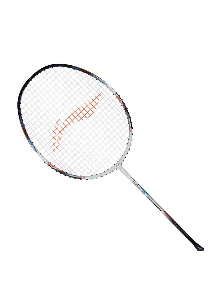 Li-Ning Combat Z8 Carbon Fibre Unstrung Badminton Racket With Free Full Cover (White/Navy/Copper)