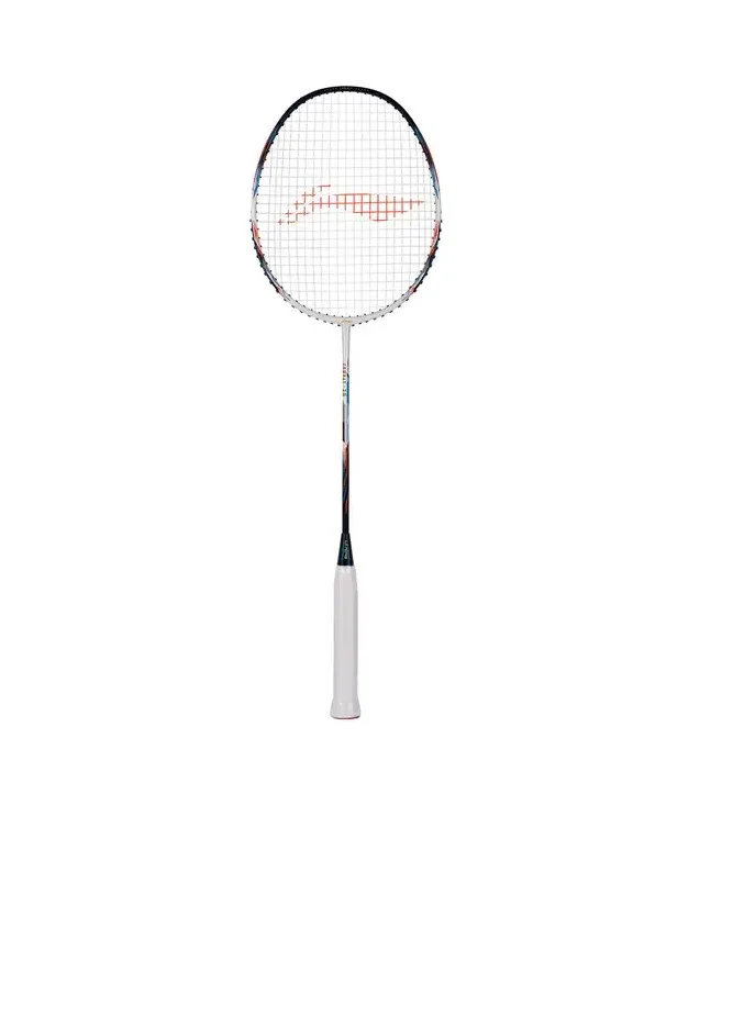 Li-Ning Combat Z8 Carbon Fibre Unstrung Badminton Racket With Free Full Cover (White/Navy/Copper)