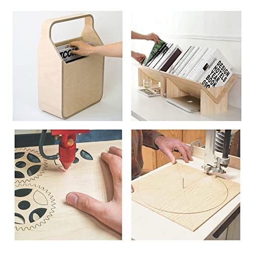 Craftiff Plywood Sheet Board Squares, A Grade, 12 x 12 inch, 1/4 inch Thick, Pack of 5 Unfinished Wood for Crafts Basswood by Craftiff - Image 4