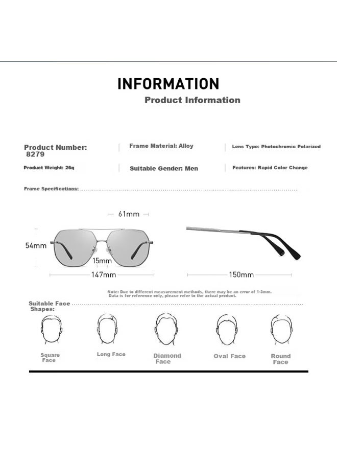 Caponi Polarized Photochromic Sungl Hud Display Driving Night Vision Gl For Men And Women - Image 3